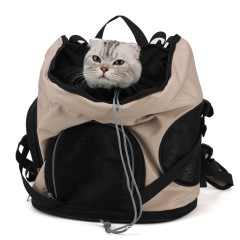 Solid color cross-border large-capacity lightweight cat bag going out portable pet bag going out portable pet bag winter warm cat