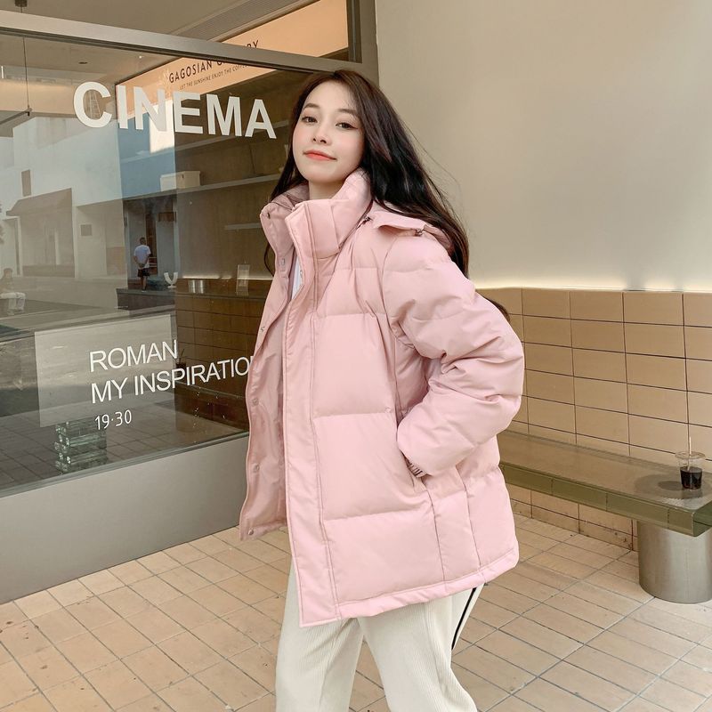 Pinghu down jacket women's high-end women's Japanese and Korean style winter couple's short white duck down Jiaxing factory wholesale
