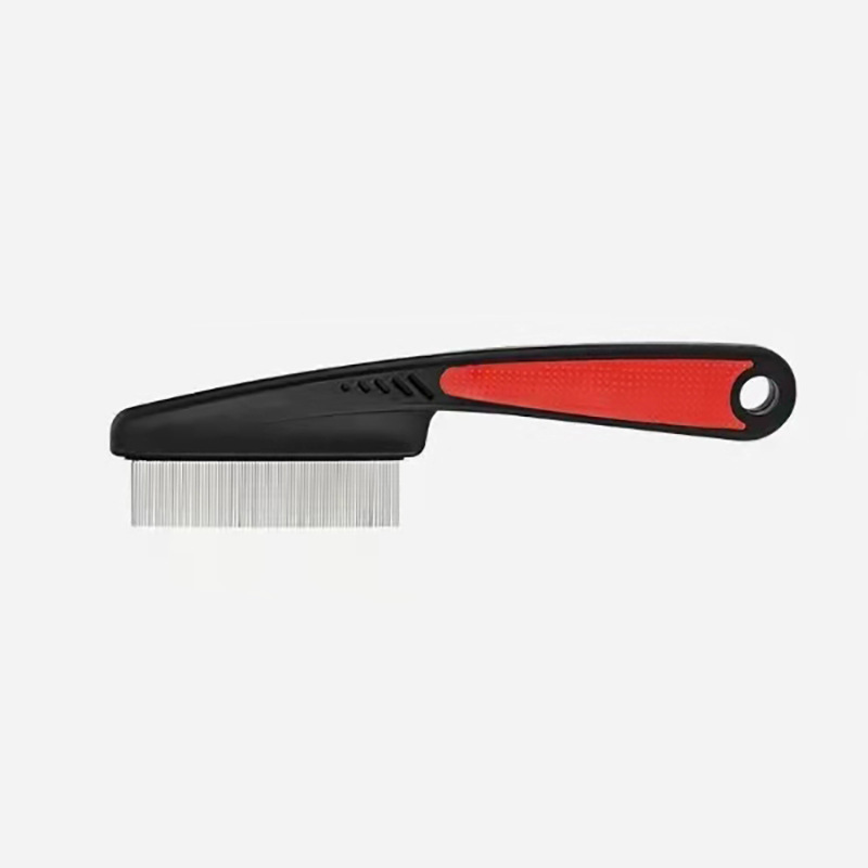 Pet comb pet comb long handle comb pet slit comb cat and dog cleaning comb stainless steel needle comb wholesale