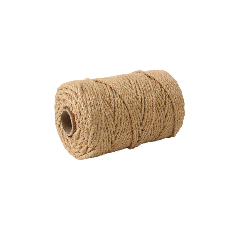 High quality thick and thin hemp rope wholesale diy crafts decorative rope cat scratching post binding rope diy tag jute rope