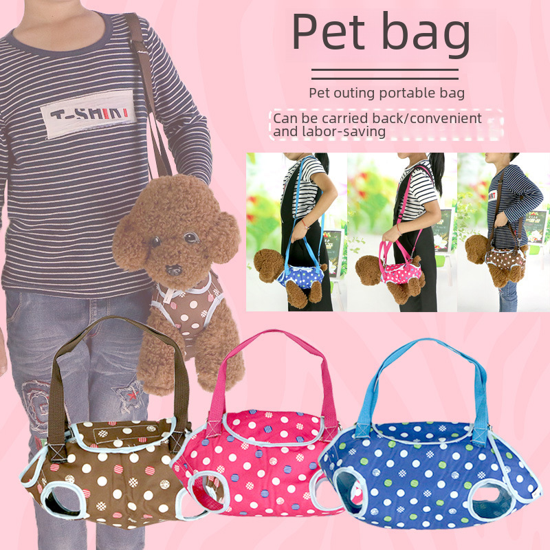 Pet crossbody bag, dog shoulder bag, convenient four-legged bag for going out, manufacturer direct sales, portable traction rope, harness