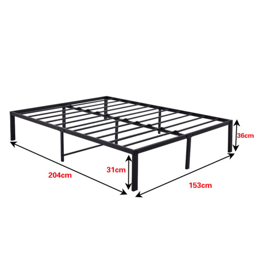 Double bed iron bed B&B iron frame bed bold and thickened iron bed modern simple 1.5 meter bed dormitory bed 1.8 meters