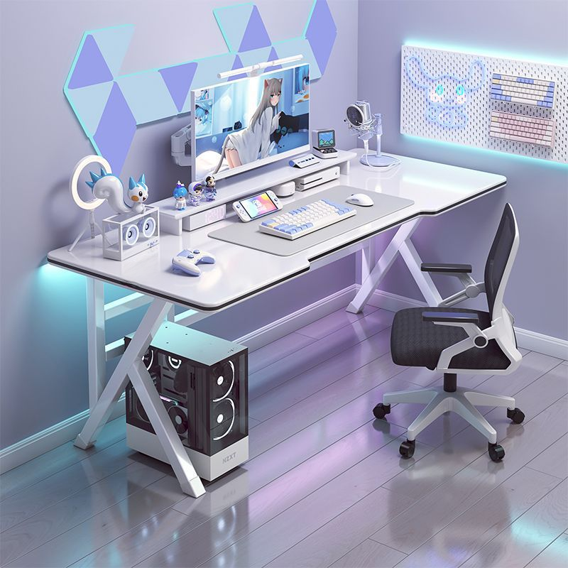 White computer desk desktop home live broadcast e-sports table simple desk workbench student study desk office desk