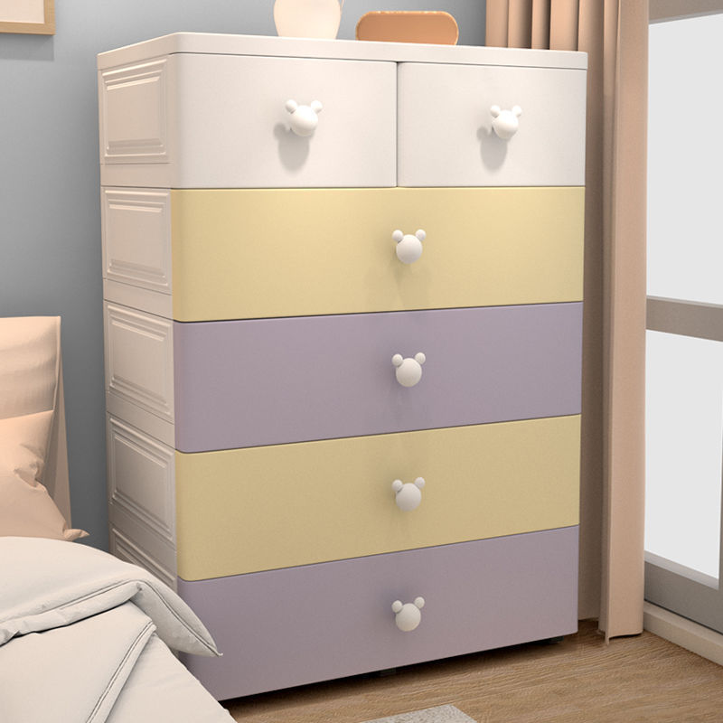 Extra large thickened European storage cabinet drawer type baby wardrobe baby toy storage cabinet organizer chest of drawers