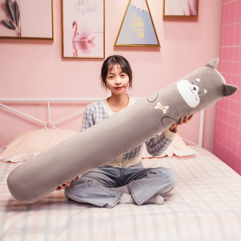 Cute long pillow for girls to sleep on the side with legs folded for boys in the bedroom, pregnant women sleeping on the bed with big pillows