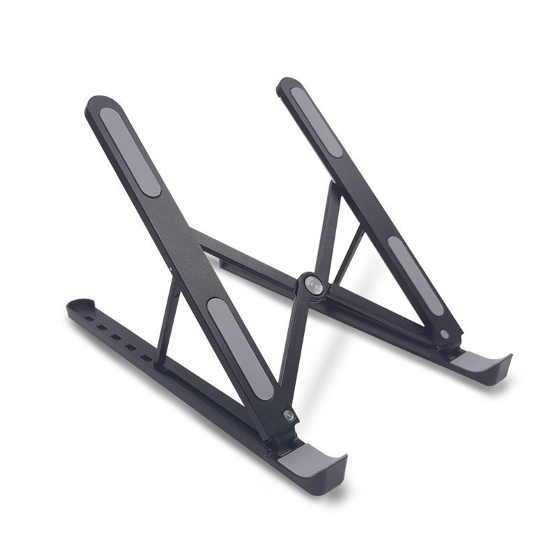 Laptop tablet heightening desktop portable stand foldable six-position adjustable aluminum alloy heat dissipation bracket