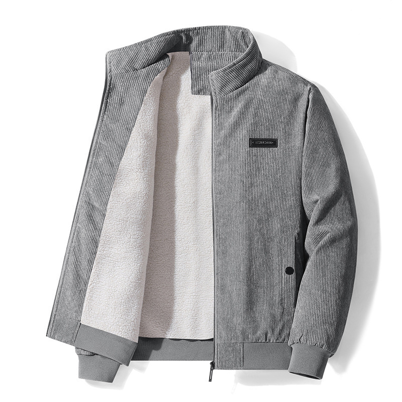 Men's fleece jacket autumn and winter cotton-padded jackets for young and middle-aged casual jackets [Douyin Duoduo Taobao popular products comprehensive list