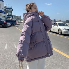Down jacket women's short Korean style loose cotton coat winter thickened student coat small cotton jacket trendy bread coat