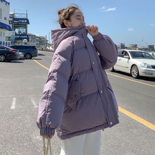 Down jacket women's short Korean style loose cotton coat winter thickened student coat small cotton jacket trendy bread coat