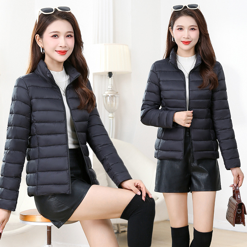 Light and thin new Korean style short home cotton coat thickened slim slim stand collar small cotton jacket warm autumn and winter coat