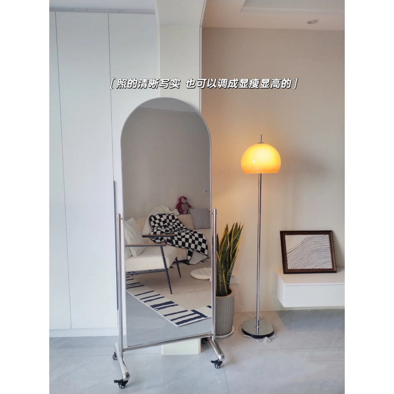 High-profile removable full-length mirror, floor-standing ins style full-length mirror, slimming internet celebrity photo-taking large mirror, dance mirror costume