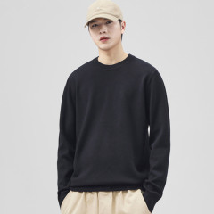 Round neck woolen sweater men's American retro men's clothing trendy brand micro-wide bottoming trendy brand Japanese style pullover men's sweater