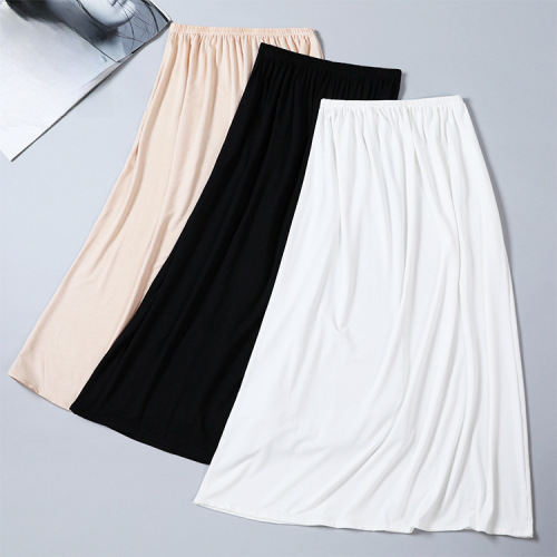 Exquisite lace skirt Modal cotton bottoming skirt mid-length lined skirt skirt lightweight mid-length skirt for women