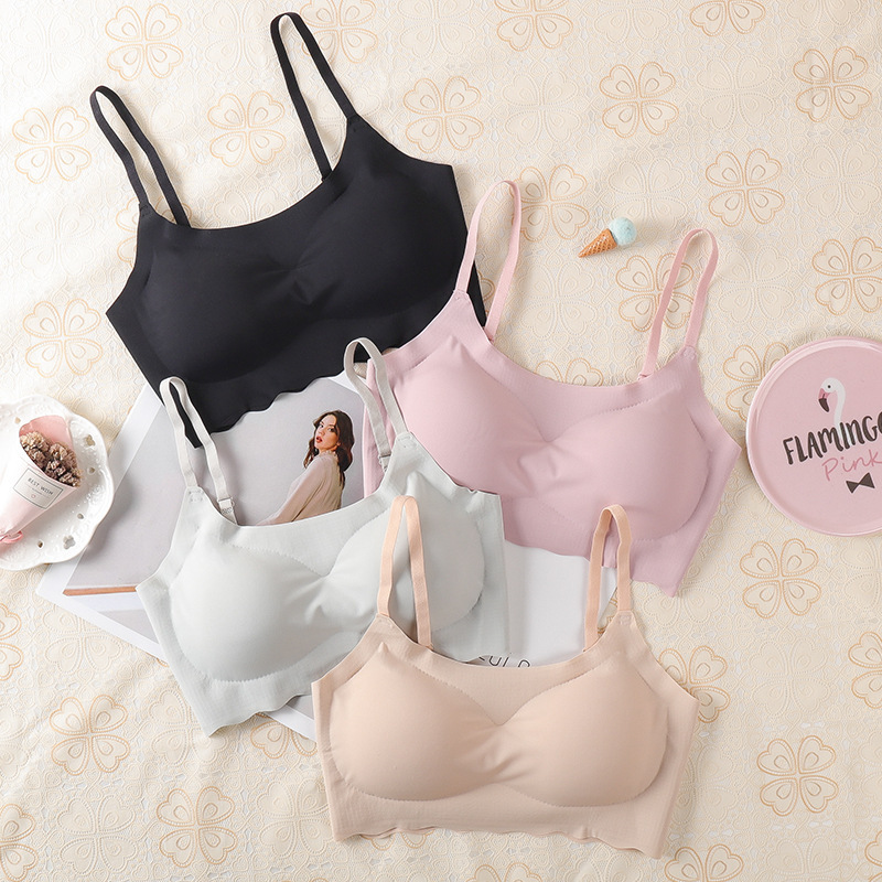 Japan's Shangpin Anxin Second Generation Seamless Underwear One-piece Sling Beautiful Back Wrapped Chest Sleeping Sports Vest