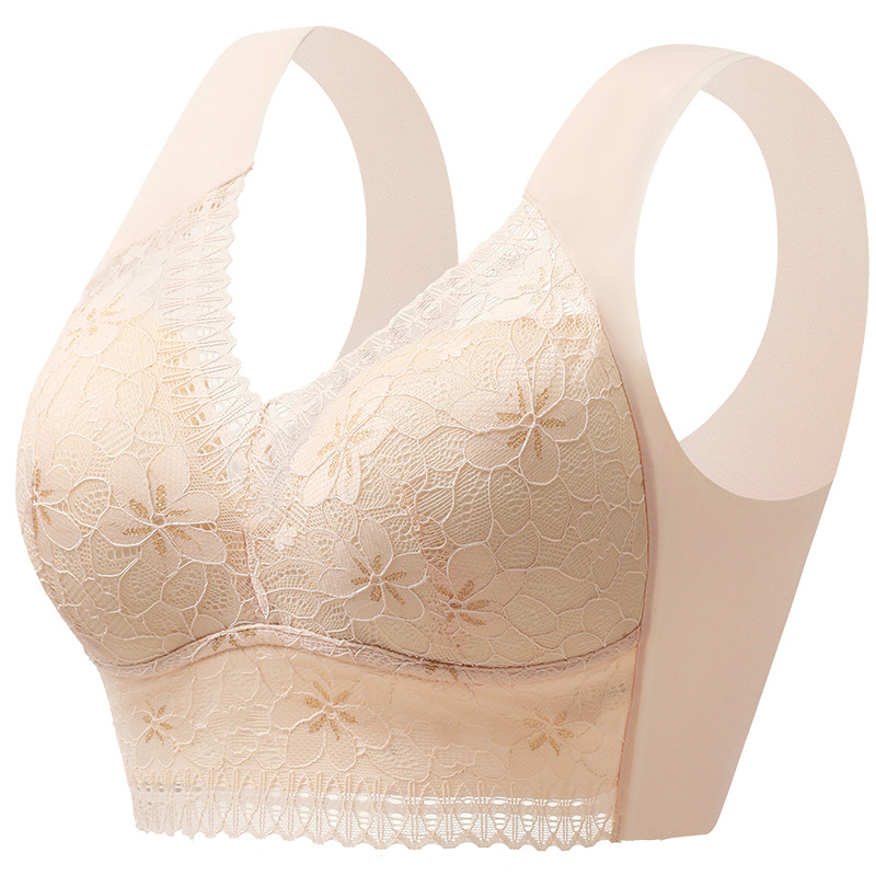 Carefully selected beautiful back bra for girls to push up small breasts, large breasts to appear small, thin tube top Shantou seamless underwear