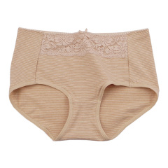 Factory direct supply of pure cotton underwear women's mid-waist lace edge Xinjiang colorful cotton underwear wholesale cotton girls' briefs