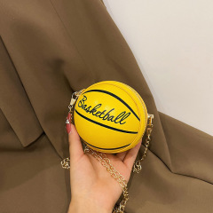 Internet celebrity basketball bag cross-border niche mini bag female ins personality chain messenger bag change key lipstick bag