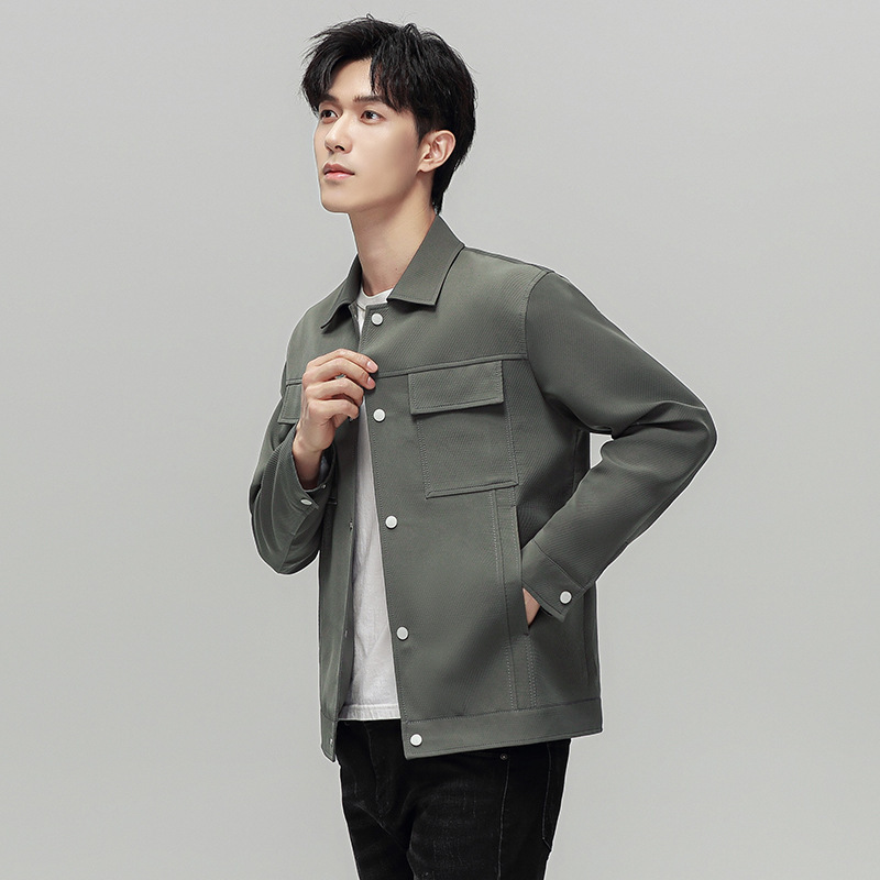 Casual workwear lapel down jacket, light luxury youth down jacket, casual fashion, warm and anti-drilling down jacket for men