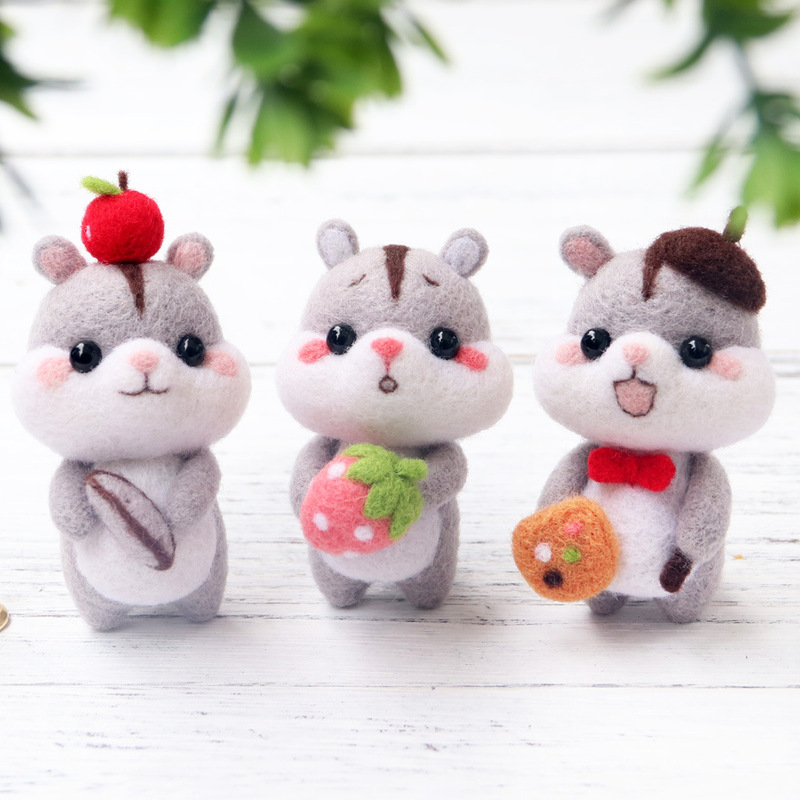 Wool Felt DIY Couple New Year Handmade Practical Commemorative Birthday, Valentine's Day, Anniversary Girl's Gift for Boyfriend