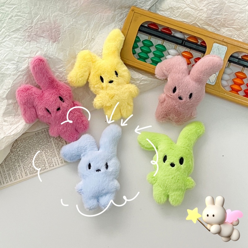 Cute Rabbit Plush Doll Cartoon Rabbit Animal Handmade DIY Children's Shoes and Hats Clothing Accessories Accessories Customized