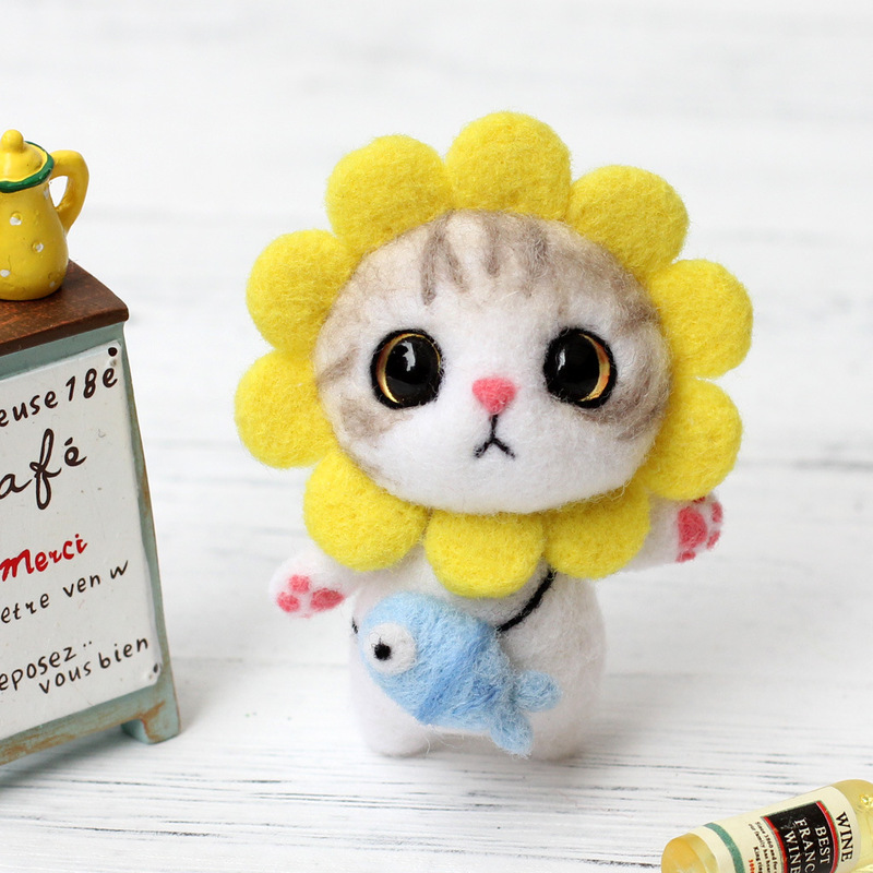 Pokele wool felt diy material package handmade adult fabric creative doll keychain homemade doll