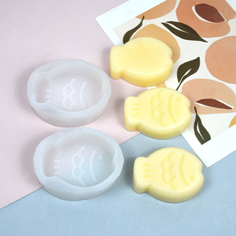 New Taiyaki Thin DIY Aromatherapy Candle Cake Decoration Chocolate Resin Handmade Silicone Kneading Mold