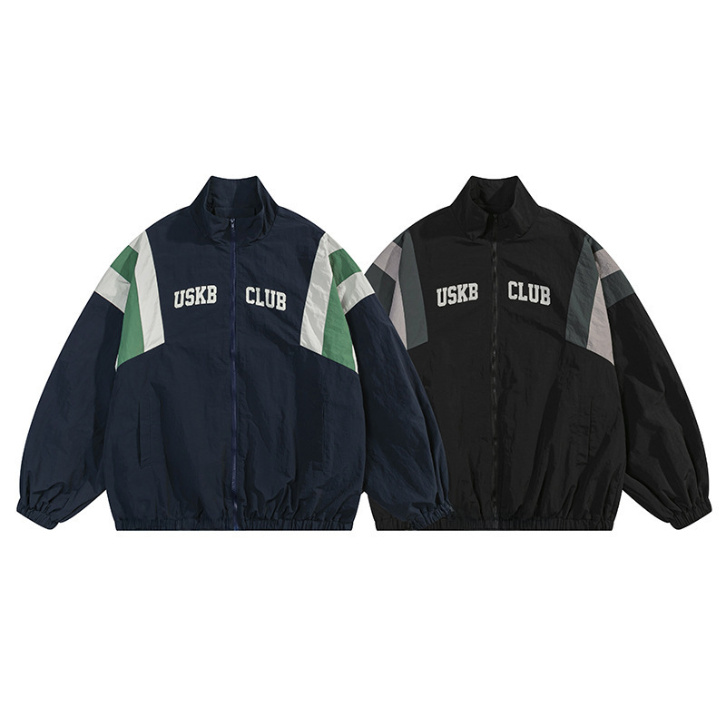 DM-DF60 windbreaker black blue polyamide fiber new autumn and winter couple thin windbreaker jacket