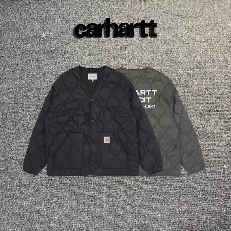 Ready in stock Carhartt machine-made cotton jackets, collarless cardigans, cotton coats, vintage coats, ready for delivery in seconds
