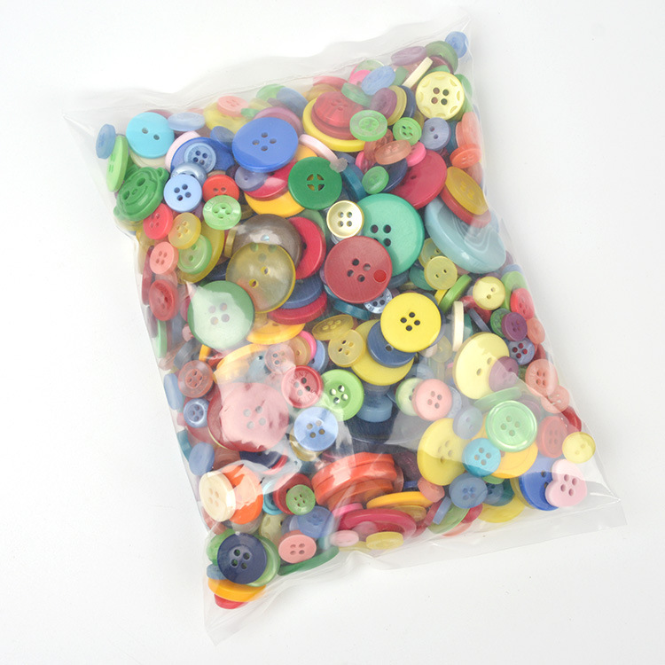 !  Round mixed color resin buttons wholesale DIY handmade button painting button flower material package