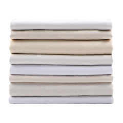 Thickened white canvas fabric, polyester-cotton white old coarse cloth for bags, sofa pillows, backpacks, school bags, industrial imitation linen fabrics