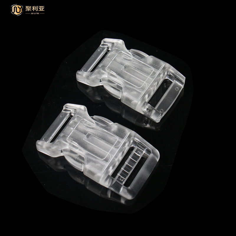 Pet collar accessories buckle transparent reinforced plastic buckle PC material side buckle 15 20 25 38mm