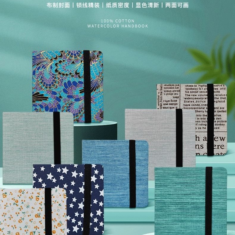 Zunjue cotton watercolor book 300g fabric hand ledger fingertip book fine lines small portable art students only