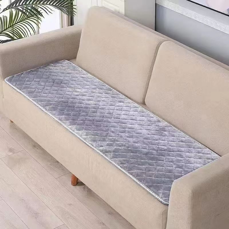 Winter thickened plush non-slip sofa cushion spring and autumn chair cushion office chair cushion solid wood mahogany fabric sofa cushion