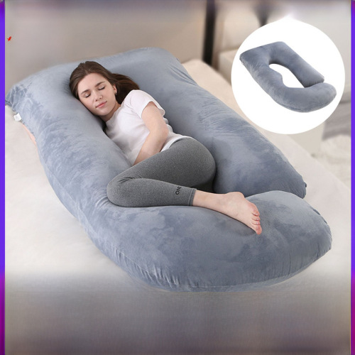 Gigafactory cross-border special pillow for pregnant women, waist protection, side sleeping slope pillow, J-type pregnancy sleeping pillow, pregnancy pillow