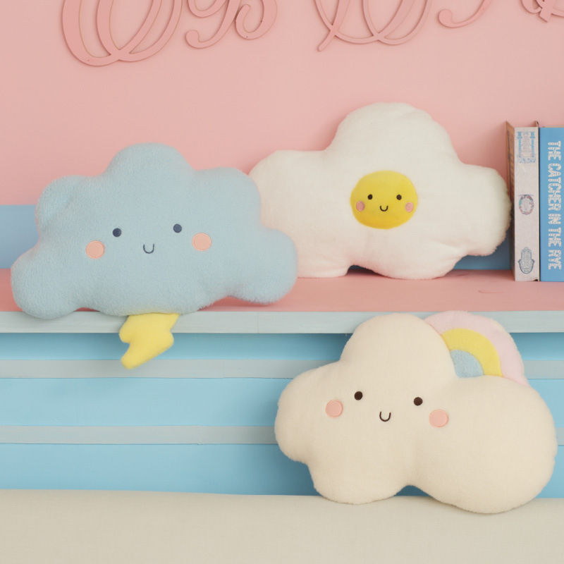 INS Girly Heart Pillow Cushion Girls Cute Clouds Tatami Bay Window Sofa Living Room Douyin Internet Celebrity Cushion
