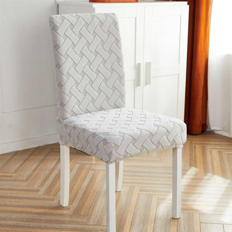 Amazon DouKuai elastic chair cover jacquard velvet dining chair cover elastic seat cover multifunctional office chair cover