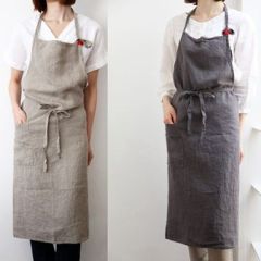 Apron エプロン New foreign trade linen high-end Japanese and Korean factory spot simple beauty nails