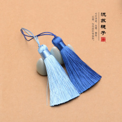 8cm short handmade round-head tassel making lanyard sweater chain back cloud hanging tassel retro accessories tassel tassel wholesale