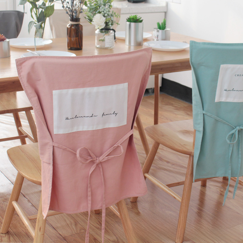 Yumei dining table Nordic simple hotel cotton dining chair cover chair cover ins solid color restaurant custom logo