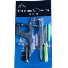 Spot T5/T8 four-button hand press pliers colorful plastic resin button pliers DIY manual installation tools