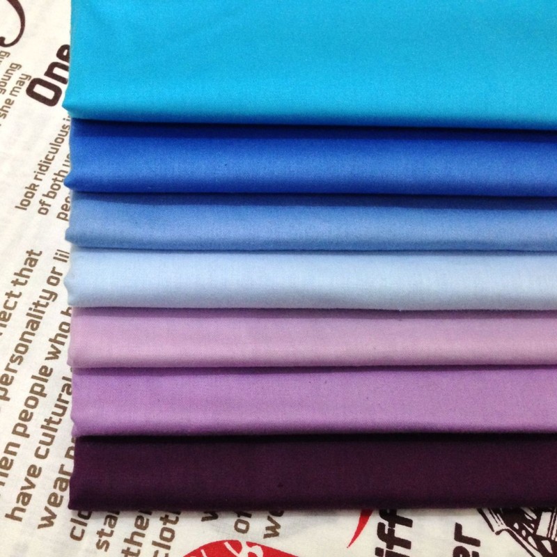 Wholesale supply of twill cotton printed fabric 1.6 meters width twill cotton fabric pure cotton plain color fabric