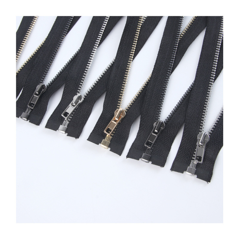 Metal zipper No. 3 platinum light gold bright gun automatic head closed tail open tail zipper clothing clothing clothing zipper