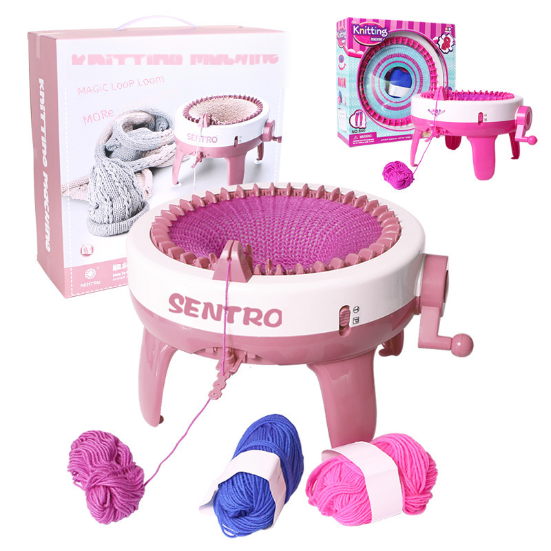 40-needle large hand-operated wool knitting machine, wool knitting machine, parent-child toys DIY wool knitting machine Morandi series