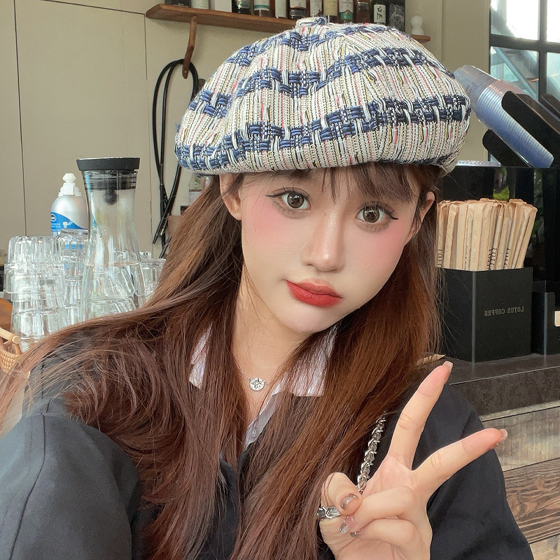 Fashionable personality cowboy beret women's trendy ins spring and autumn thin street style fashion internet celebrity face-showing little painter hat