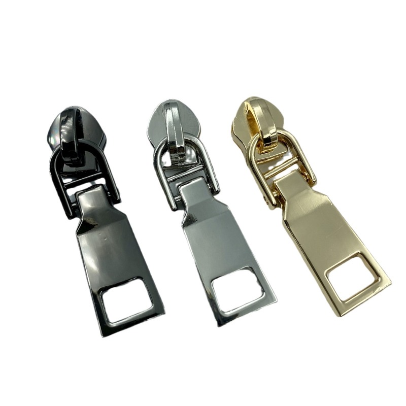 New No. 5 nylon double-section slider metal movable long slider clothing luggage home textile zipper long brand slider