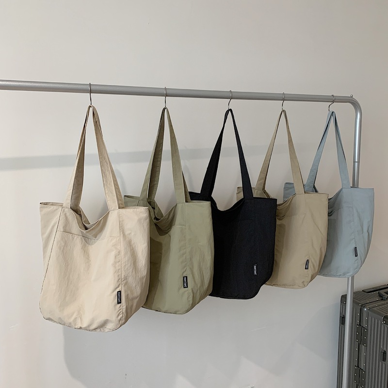 Japanese new waterproof nylon casual cross-border spring and summer shoulder cloth bag women's design large-capacity commuter tote bag