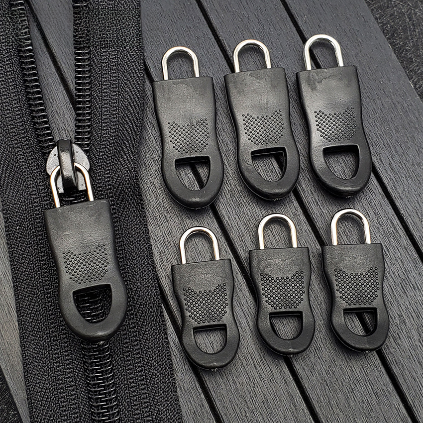 Detachable pull tab zipper head, luggage, school bag, coat, clothes, metal rubber zipper head