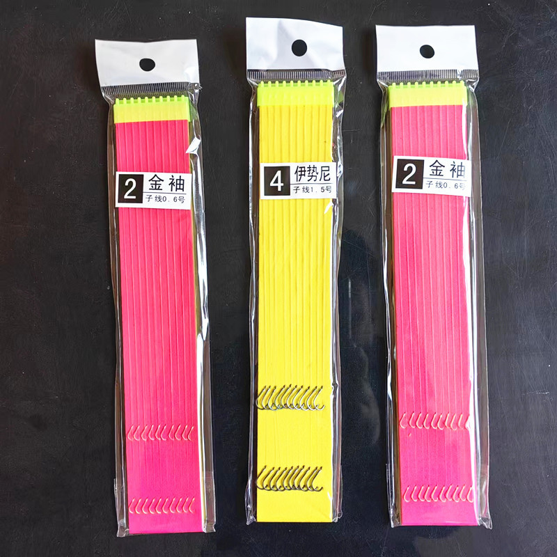 Directly supplied from the manufacturer, tied sub-thread double hook gold sleeve hook Iseni Izu sub-thread 36 cm fishhook