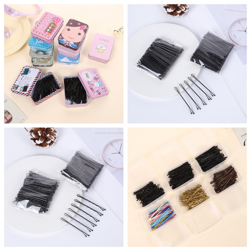 Hair clip clip black one-word clip for broken hair small clip makeup artist fixed hair just clip U-shaped clip hair accessories hair clip