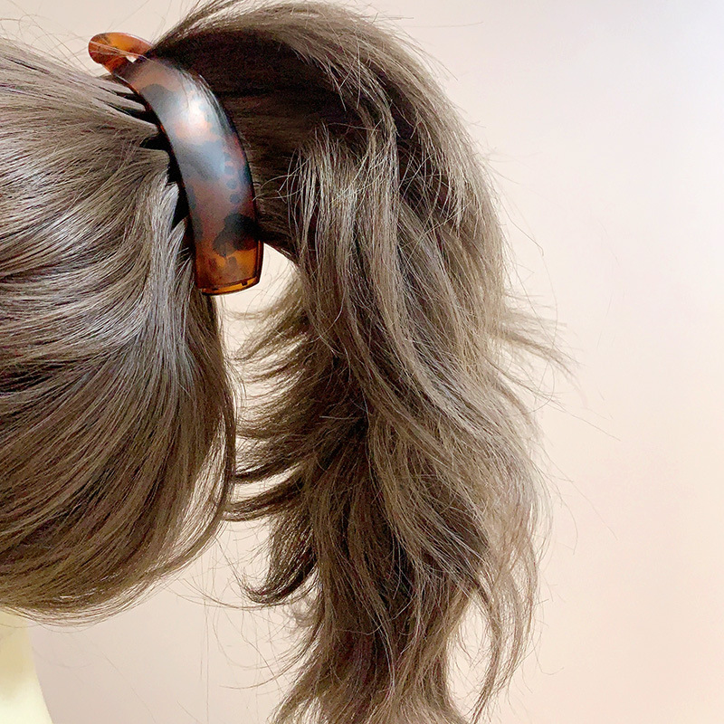 High-end ponytail banana clip, high-end seamless hair clip for women, Korean grab clip, temperament vertical hair clip, internet celebrity hair accessory